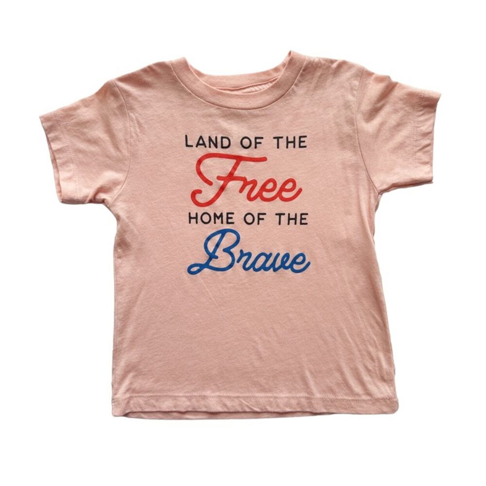 Wild Mae Design Co. Land Of The Free Tee Size 3T